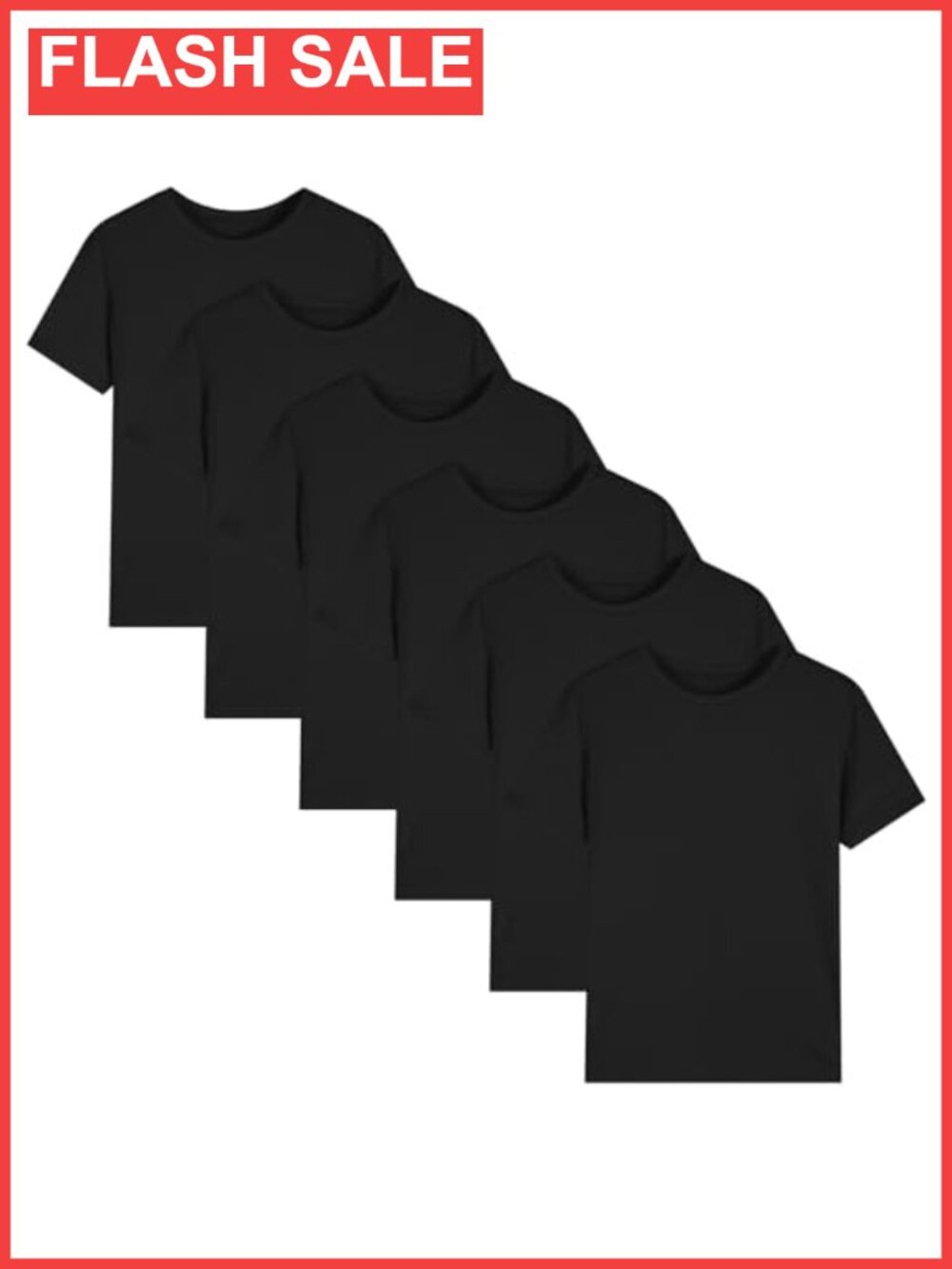 6 Pack Boys Quick Dry T Shirts Short Sleeve Athletic Tees Youth
